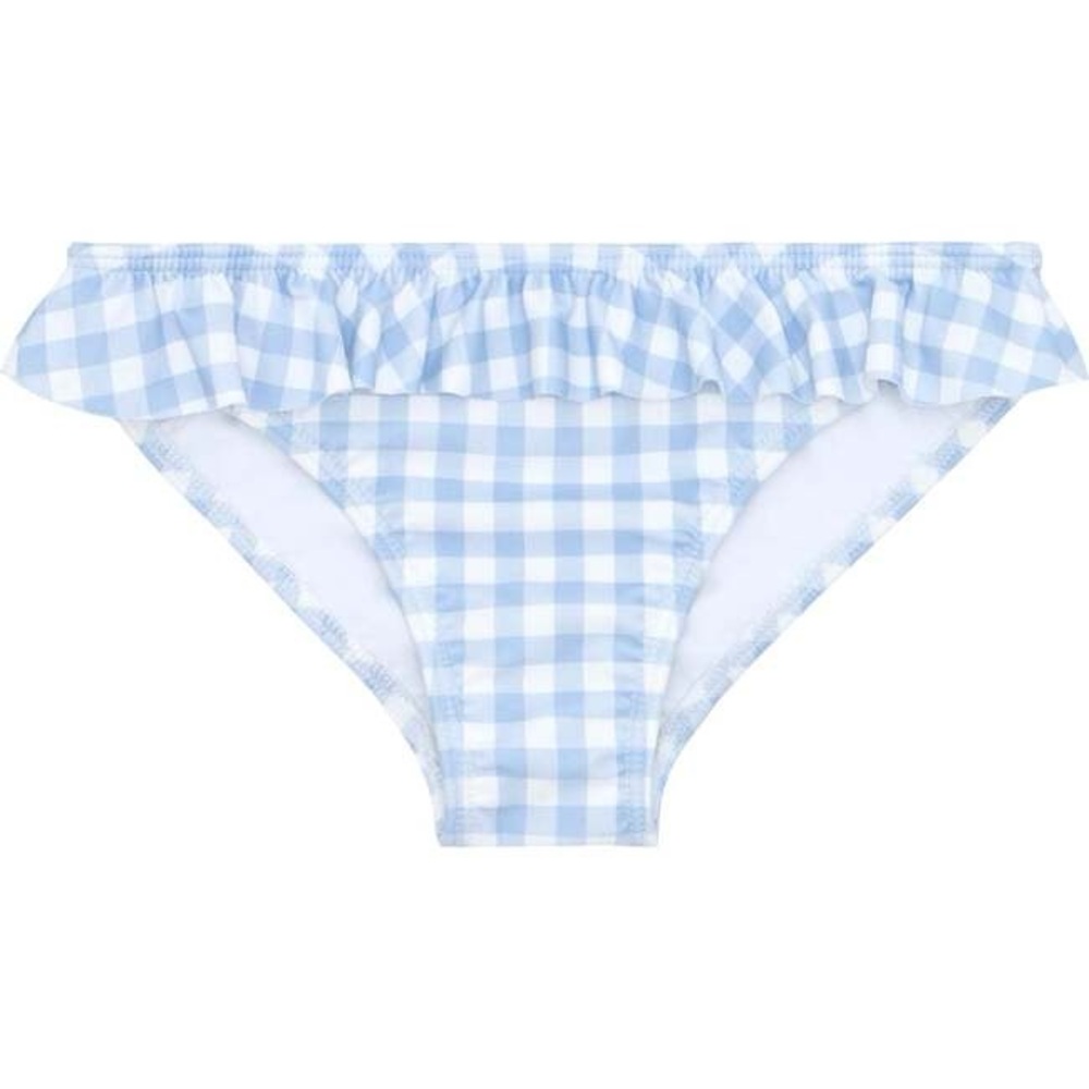 Minnow Girls Oasis Blue Gingham Bikini Bottom - Size 2T
